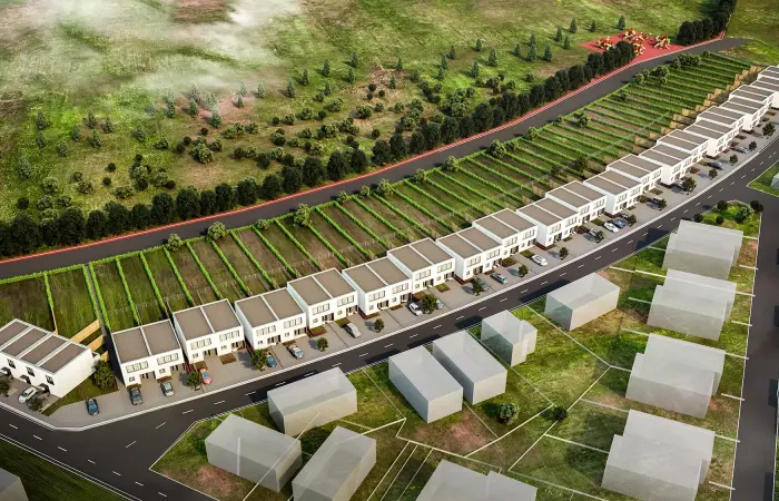 Nový Hviezdoslavov perspektiva mezonetové domy domy